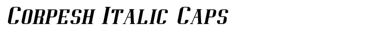 Corpesh Italic Caps